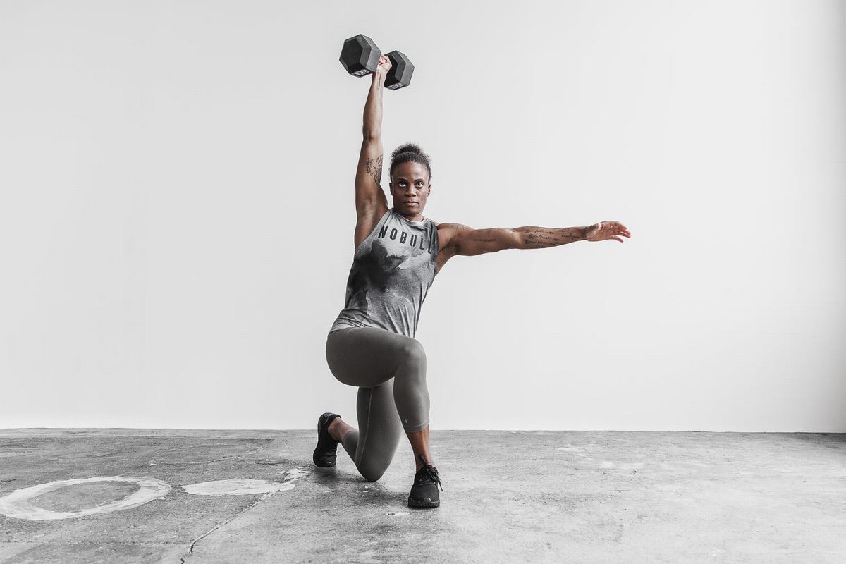 Nobull High-Neck Women's Tank Tops Grey | Australia (QN5381)
